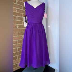 Alfred Angelo Viola purple cocktail / formal dress - 10 NWT